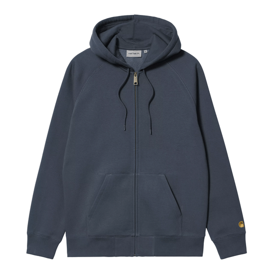CARHARTT WIP HOODED CHASE JACKET DUSKY BLUE /GOLD