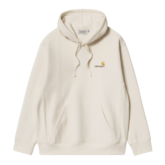CARHARTT WIP HOODED AMERICAN SCRIPT NATURAL