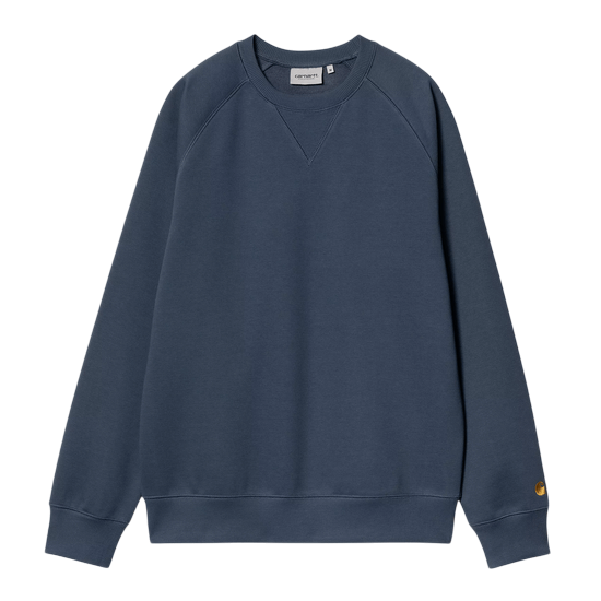 CARHARTT WIP CHASE SWEAT CREW DUSKY BLUE /GOLD