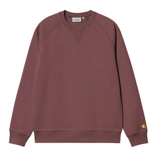 CARHARTT WIP CHASE SWEAT CREW DUSKY PINK /GOLD