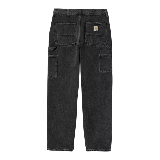 CARHARTT WIP PANTALON SINGLE KNEE PANT BLACK STONE WASHED