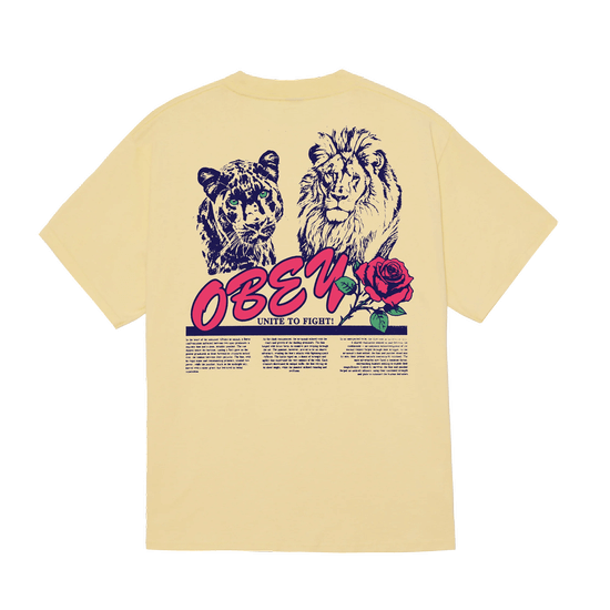 TSHIRT OBEY UNITE & FIGHT PIGMENT ANISE FLOWER