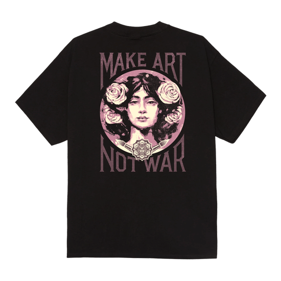 TSHIRT OBEY PRINTING PRESS MAKE ART BLACK