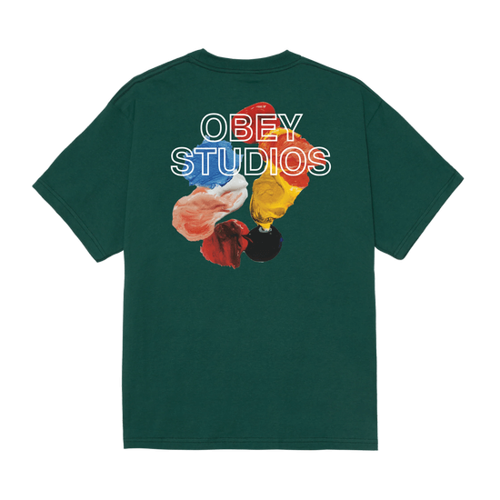 TSHIRT OBEY STUDIOS PALETTE RAIN FOREST
