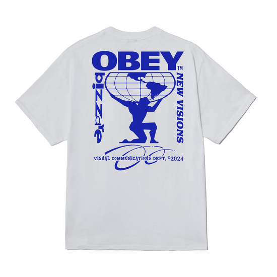 TSHIRT OBEY BIZZARE NEW VISIONS WHITE
