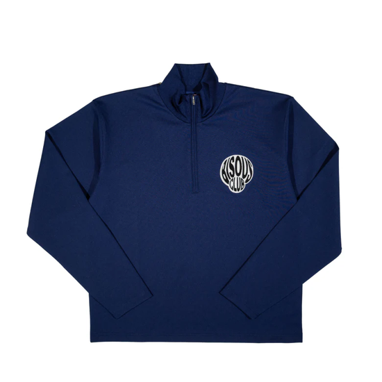 SWEAT HALF ZIP BISOUS NAVY
