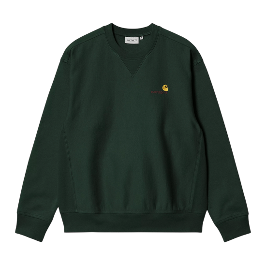 CARHARTT WIP AMERICAN SCRIPT SWEAT CONIFER