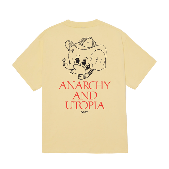 TSHIRT OBEY ANARCHY & UTOPIA PIGMENT ANISE FLOWER