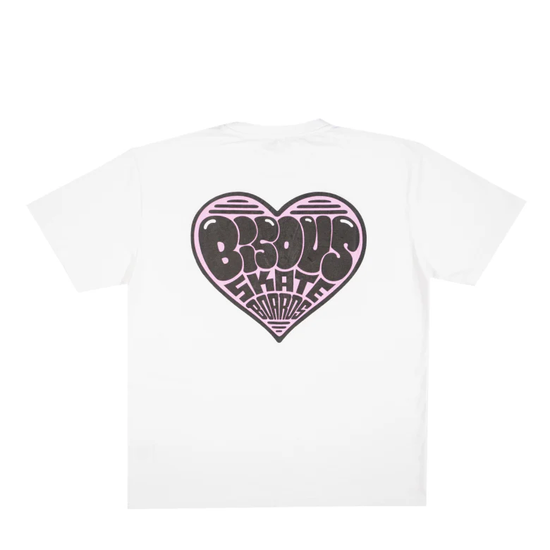 TSHIRT BISOUS S/S HEART WHITE