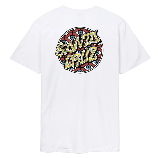 TSHIRT SANTA CRUZ SALBA EYES DOT WHITE
