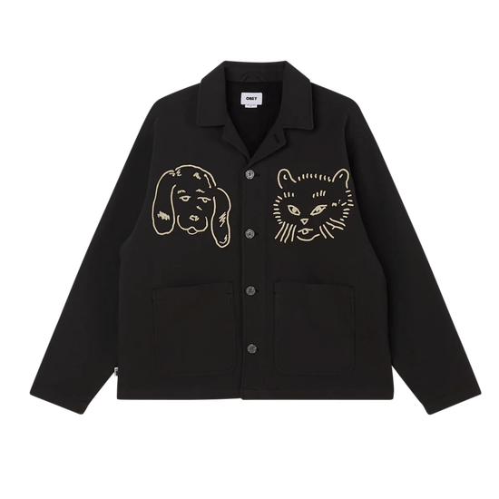VESTE OBEY VESTA SHIRT JACKET PIRATE BLACK