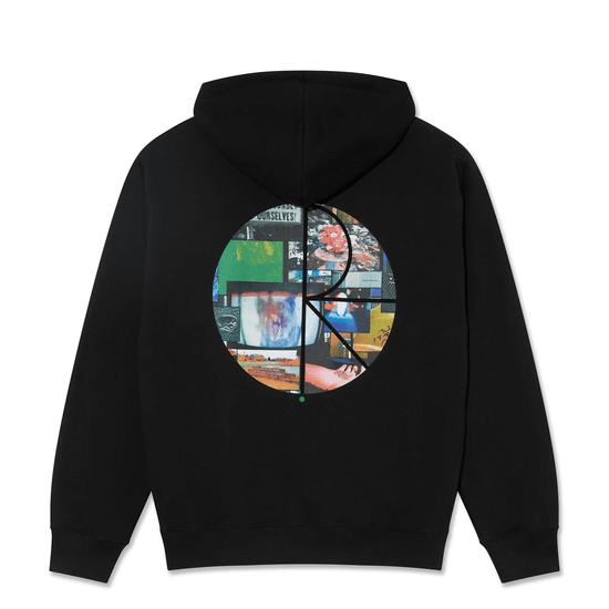 SWEAT CAPUCHE POLAR Dave Hoodie | Fill XS Logo | Ourselves Collage (Black)