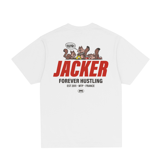 TSHIRT JACKER SQUIRREL GANG WHITE
