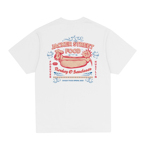 TSHIRT JACKER HOT DOGGY WHITE