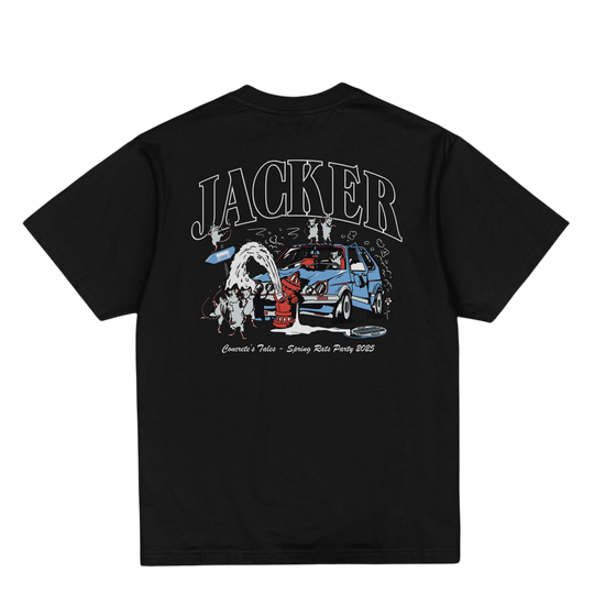 TSHIRT JACKER RATS PARTY BLACK