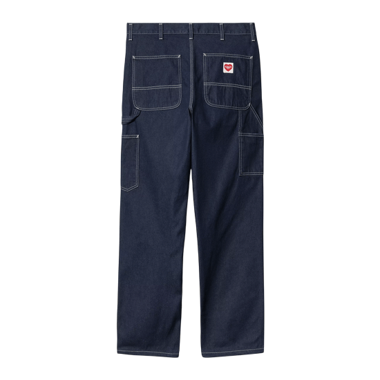CARHARTT WIP PANTALON SINGLE KNEE PANT HEART BLUE RINSED