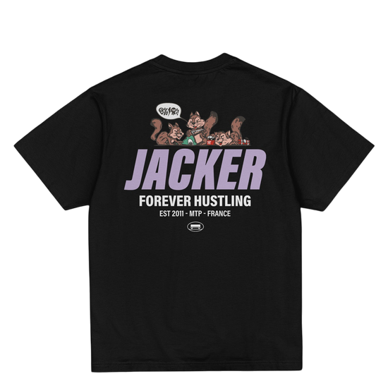 TSHIRT JACKER SQUIRREL GANG BLACK