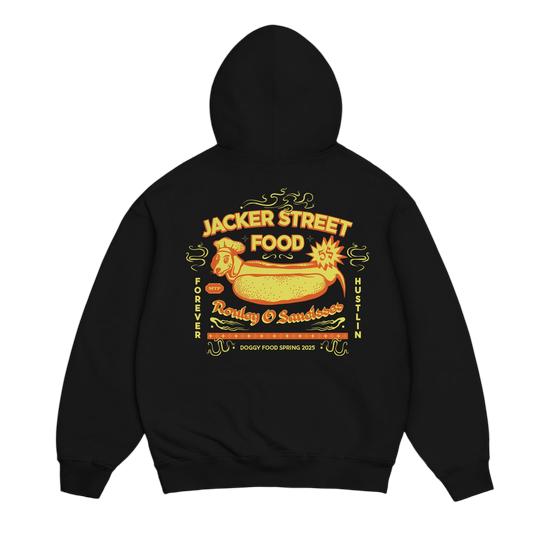 JACKER SWEAT A CAPUCHE HOT DOGGY HOODIE BLACK