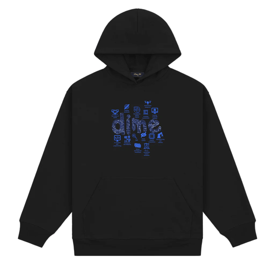 SWEAT CAPUCHE DIME AGI HOODIE BLACK