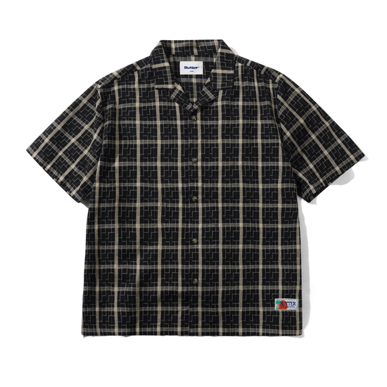 CHEMISE BUTTER VACATION S/S SHIRT BLACK