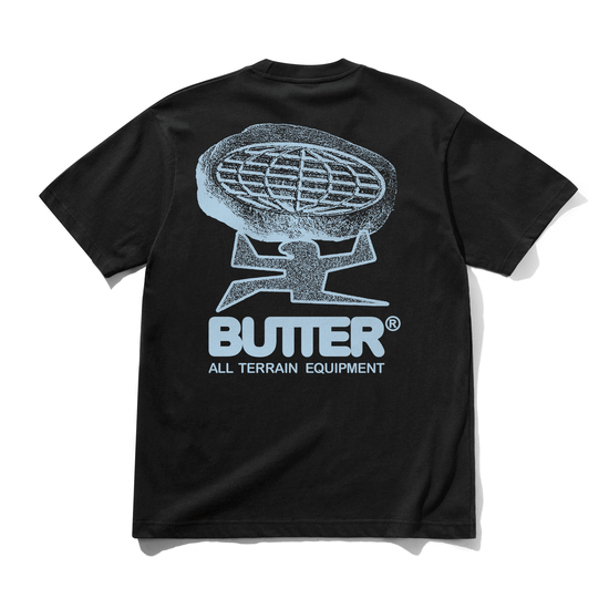 T-SHIRT BUTTER GOODS TERRAIN TEE BLACK