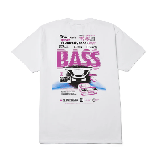 TSHIRT HUF BASS POWER WHITE