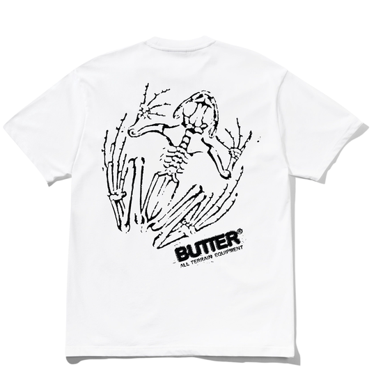 T-SHIRT BUTTER GOODS FOSSIL TEE WHITE