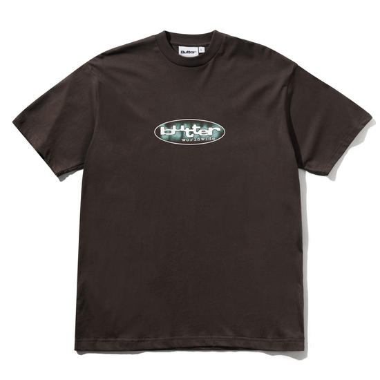 T-SHIRT BUTTER GOODS VORTEX TEE CHOCOLATE