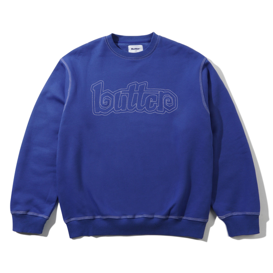 PULL BUTTER GOODS SWIRL CREW NECK OCEAN