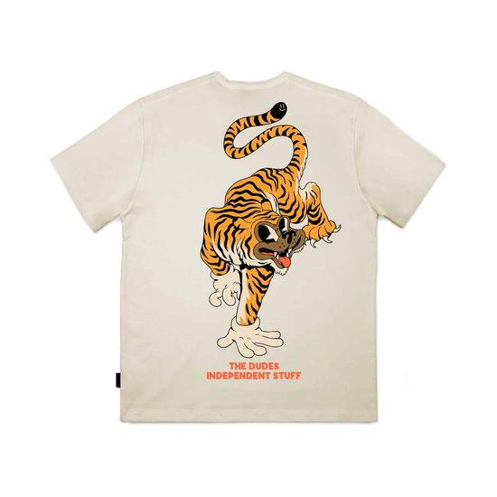 THE DUDES TSHIRT TIGER BEAR WHITE