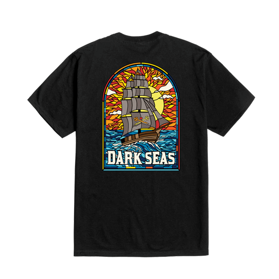 TSHIRT DARK SEAS SAILOR S SUN PIGMENT TEE BLACK