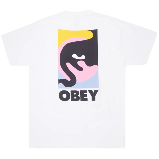 TSHIRT OBEY QUARTER ICON WHITE