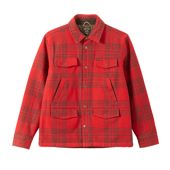 CHEMISE DARK SEAS ZILKER SHIRT JACKET RED
