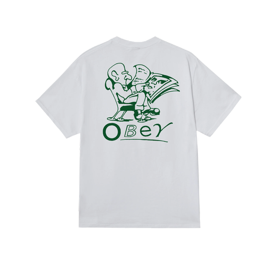 TSHIRT OBEY READER WHITE