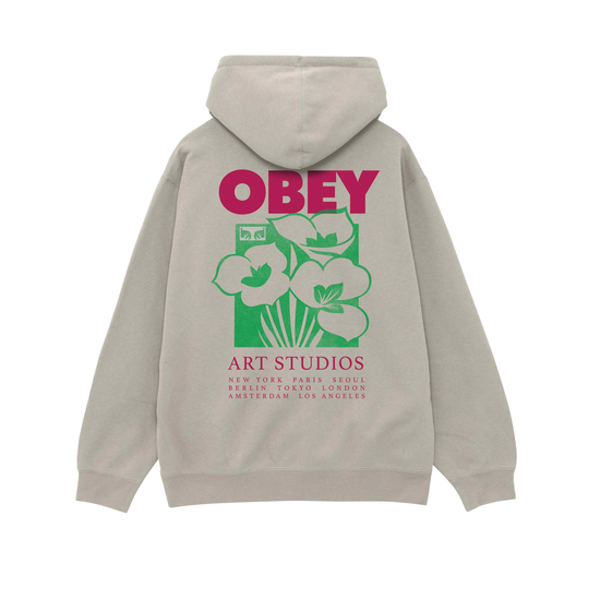 SWEAT CAPUCHE OBEY ART STUDIO FLOWERS MOONSTRUCK