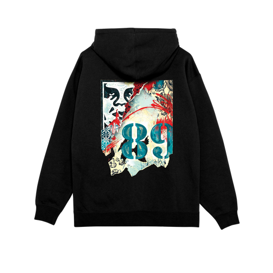SWEAT CAPUCHE OBEY LISBON ICON BLACK