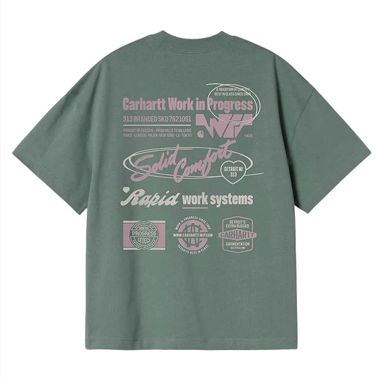 TSHIRT CARHARTT WIP S/S NETWORKS SILVER PINE