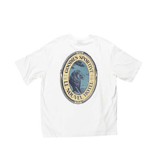 GOODIES SPORTIVE LE NOUVEL HOTEL TEE WHITE