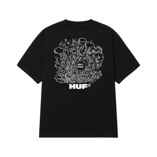 TSHIRT HUF WHAT A JUNGLE BLACK