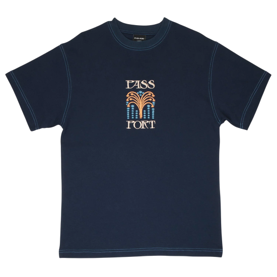 TSHIRT PASS PORT ROMAN CANDLE TEE NAVY