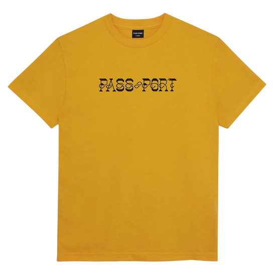 TSHIRT PASS PORT NEEDLEWORK TEE GOLD