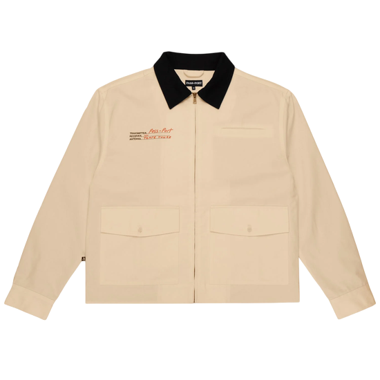 VESTE PASS PORT RADIO SILENCE WORKERS JACKET STONE