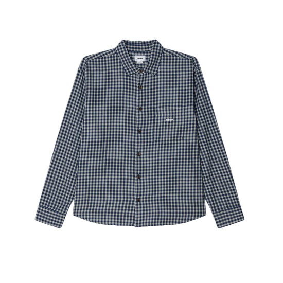 CHEMISE OBEY BIGWIG AND WOVEN ACADEMY NAVY MULTI