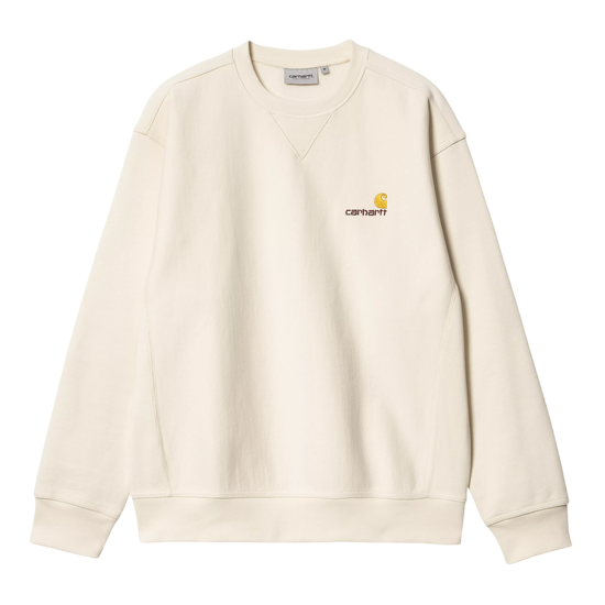 CARHARTT WIP AMERICAN SCRIPT SWEAT NATURAL