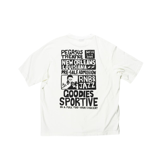 GOODIES SPORTIVE NEW ORLEAN TEE WHITE