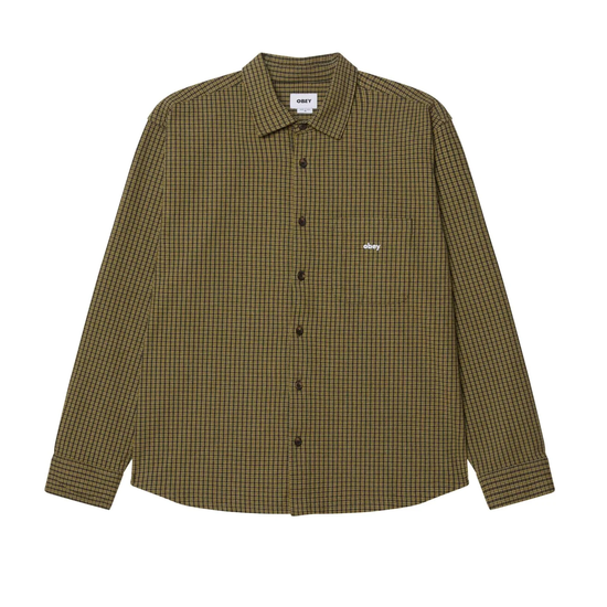 CHEMISE OBEY JIMMY WOVEN ROSIN MULTI
