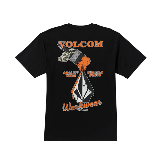 T SHIRT VOLCOM ENAMEL SST BLACK