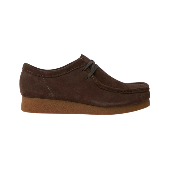 CHAUSSURES CLARKS WALLABEE EVOSH DARK BROWN SUEDE