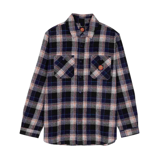 CHEMISE SANTA CRUZ SHIRT APEX SHIRT NAVY CHECK