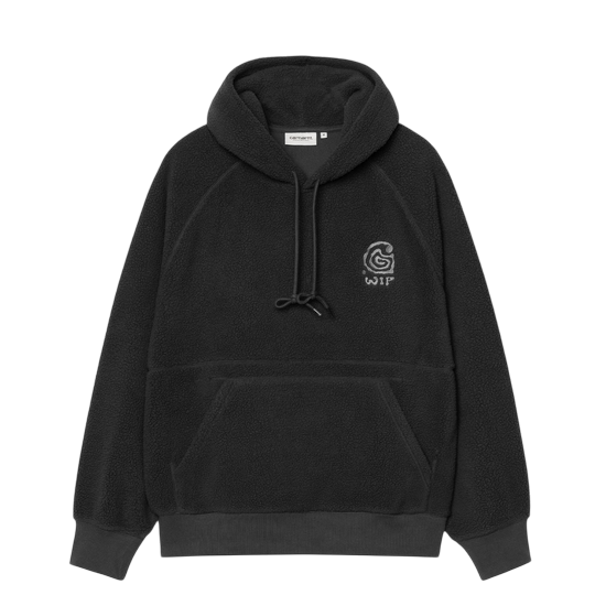 CARHARTT WIP HOODED HELIX SWEAT BLACK/PORPHYRY